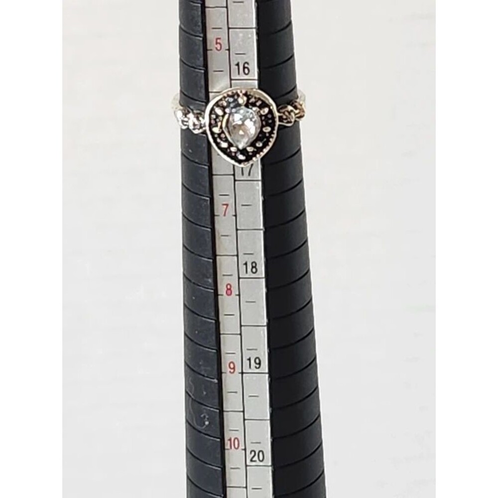 Size 6 silver tone ring